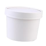 Anneome 25 juegos Cajas para Helado de Papel Kraft con Tapa Duraderas y Ligeras Contenedores para Helado Casero para Hogar y Eventos