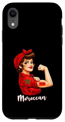 Proud Strong Moroccan Girl Woman Girlfriend Morocco Flag �X�}�z�P�[�X iPhone XR �p