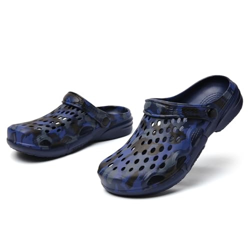 Image of FLIOZY Men's Garden Clogs Shoes Non Slip Shower Slippers Summer Outdoor Beach Sandals