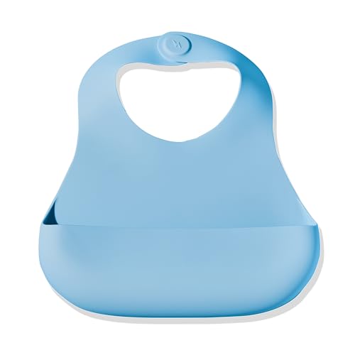 Image of Babynetic Magnetic Silicone Baby Bib – Waterproof, Dishwasher Safe, BPA Free Food-Grade, Feeding Bib for Infants and Toddlers