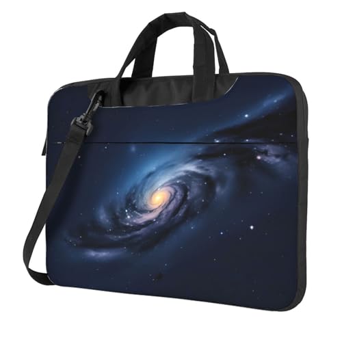 Universe Milky Way Galaxy - Funda para ordenador portátil con asa compatible con bolsa de transporte de 13 a 15.6 pulgadas, Negro, 13 inch