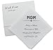 Mother Of The Bride Handkerchief Gifts To Mom Wedding Gift From Daughter, White Handkerchiefs For Bridal's Mother, Wedding Keepsake For Perfect Moments