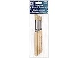 Loew-Cornell 4403 Bristle Stencil Brush Set