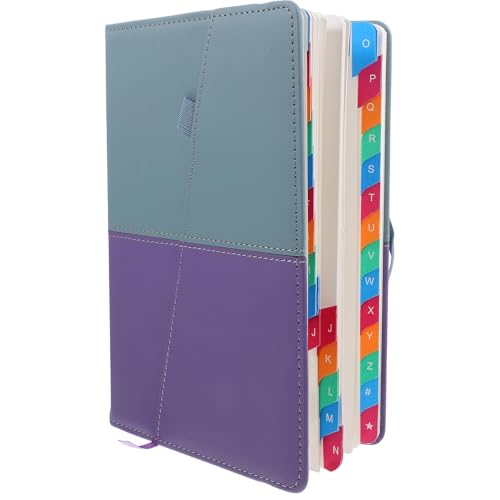 Cuaderno de contraseñas y libreta de direcciones A5 para proteger tus datos web y teléfonos