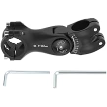 ECSiNG 1-1/8 Inch 28.6MM Bicycle Adjustable 060 Aluminum Ahead Stem 1-1/4 Inch 31.8MM Handlebar Clamp, Bike Stem Extender for Mountain Bike, Road Bike
