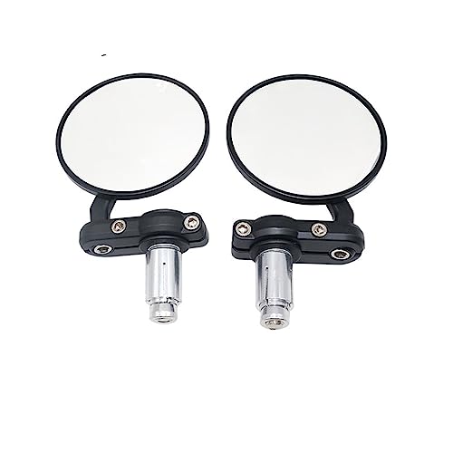 manillar espejo Para Barras Manillar Compatible Con Espejo Redondo Motocicleta, Extremo Manillar Motocicleta Retrovisor Lateral Espejo Convexo Motocicleta Motocicleta Espejo Retrovisor