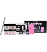 MakarttPro Acrylic Starter Kit For Beginners With Pink and Clear Powder, High Quality Acrylic Ess...