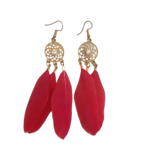Boucles d'oreilles en plumes légères pour oreilles sensibles et sans douleur