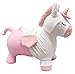 Lexibook BGP050UNI Inflatable Jumping Unicorn, for Indoor and Outdoor use, Balance and Motor Skills Development, Hand Pump Included, Safe and Resistant Plastic, Pink, White