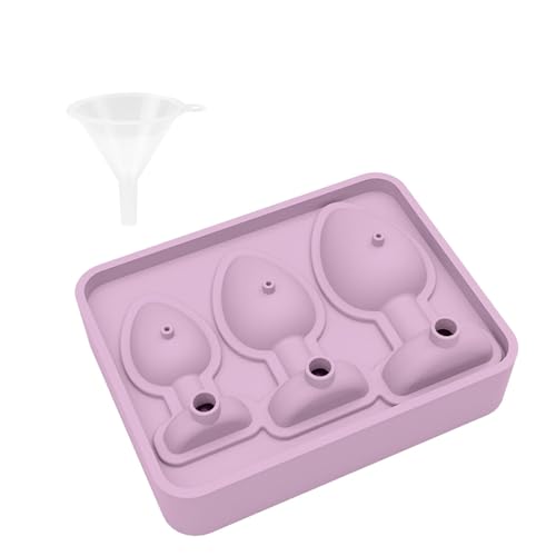 Molde de Hielo Reutilizable en Silicona Morado miniatura 1
