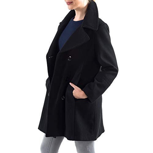 Alpine Swiss Norah Women’s Wool Blend Peacoat Runs Large – Double-Breasted Jacket with Flattering Fit4