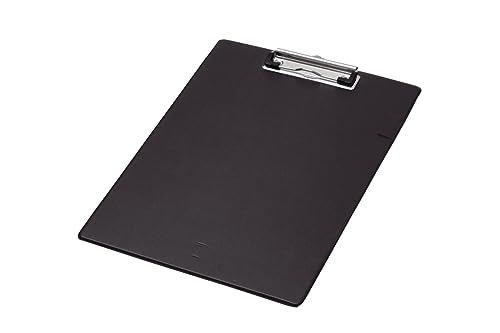 Q-Connect PVC Single Clipboard Foolscap Black KF01296