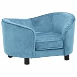 Generisch Hundesofa Türkis 69x49x40 cm Plüsch 8.3kg
