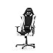 DXRacer Racing Series R0-NW Gaming Stuhl aus Kunstleder, Schwarz-Weiß