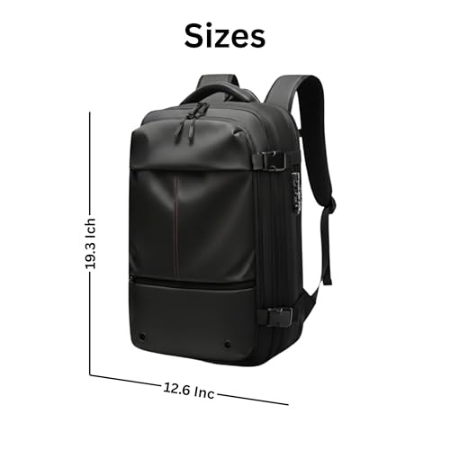 Image of KARRIER Vacuum Compression Backpack with Built-in System for Clothes & Gear Laptop Bags Backpacks for Men and Women 3-in-1 Space-Maximizing Organizer