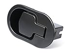 1x Recliner Replacement Parts @ Large Oval Black Solid Aluminum Metal Pull Recliner Handle (Black), Flapper Style, 100% Customer Satisfaction Guarantee
