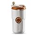 Jadin Thermo Kaffeebecher mit Druckverschlussdeckel, Kaffee Thermobecher Kaffee to Go, Doppelwandige Vakuum Termobecher Kaffee, Edelstahl Thermobecher Groß (420 ml) MI 4 günstig Kaufen-Jadin Thermo Kaffeebecher mit Druckverschlussdeckel, Kaffee Thermobecher Kaffee to Go, Doppelwandige Vakuum Termobecher Kaffee, Edelstahl Thermobecher Groß (420 ml)