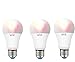Produktbild Sparpack 3er Pack WiZ G2 Colors A60 E27 Smart LED Leuchtmittel Dimmbar, WLAN, lm810, App & Voice Control Alexa, Siri, Google & IFTTT