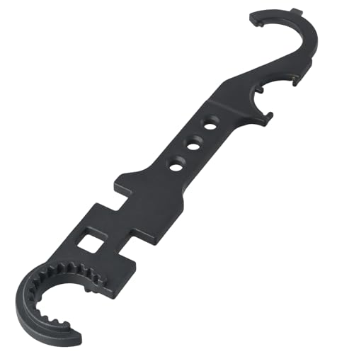 Litinliv AR15/M4 Combinación Llave, Llave de Blindaje de Acero AR15 / M4, Llave Combinada, Llaves de Trinquete, Llave Combinada con Carraca, Herramientas de Reparación del Hogar