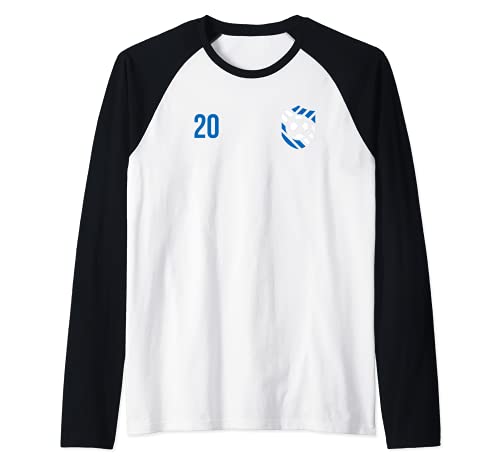 Flag Scotland Raglan Baseball Tee, Black