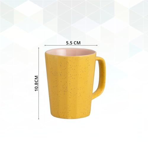 Image of Clay Craft Fine Ceramic Armada Microwave Safe Coffee & Milk Mug, 320Ml, 1 Piece, Yellow, Mug for Coffee, Ideal for Gifting, Perfect for Home & Office