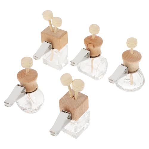 Botellas de Vidrio para Difusor con Tapa de Madera para Aromaterapia y Aceites Esenciales 2