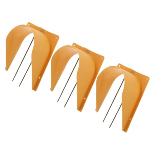 COSMEVIVI 3個 檻に入る鳩 ハムスター フェンス ライナー 鳥かごの家のドア ヒータ ケージドア レース鳩ケージ用品 鳥用のドア 鳩レースのドア ピジョンレーシングドア Abs Orange