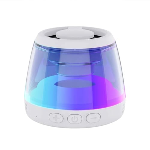 Jrifedptry Altoparlante magnetico Bluetooth con illuminazione RGB,Mini cassa sonora portatile,Supporto per telefono senza fili e torre altoparlante Bluetooth,A