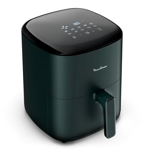 Moulinex Easy Fry Max Friteuse sans huile, Capacité XL de 5 L, Jusqu'à 6 personnes, 10 programmes automatiques, Ecran tactile digital, Gain de temps et d'énergie, air fryer EZ245820