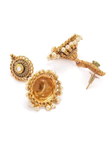 Image of Rubans Gold Plated Necklace Set Traditional Festive Jewellery for Women & Girls