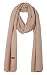 Produktbild Bovari 100% Kaschmir Schal - Damen und Herren - Strick-Schal in Premium Qualität - kuschelweich und warm (Beige)