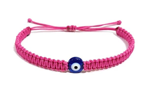 LIGAMENT Pink Thread Handmade Evil Eye Nazariya Bracelet for Unisex Adult Keeps you safe and secure from Evil & Negative Pack of 1 pc (Pink) (B0BQWSZG2L) Amazon Price History, Amazon Price Tracker
