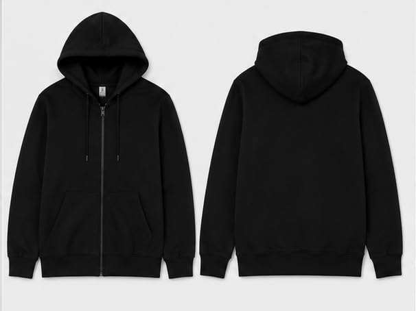Image of Watermelon Men's Zip-Up Hoodie | Premium Zipper Hooded Sweatshirt with Kangaroo Pockets | Cotton Blend Fleece Hoodie