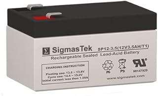 Crown Battery 12CE3 12 Volt 3.5 AmpH SLA Replacement Battery with F1 Terminal