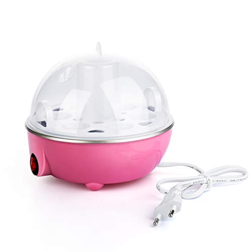 DreamJing Edelstahl Eierkocher,Elektrischer Eierkocher Egg Cooker Abschaltautomatik für 1-7 Eier gleichzeitig Rosa – Bild 8
