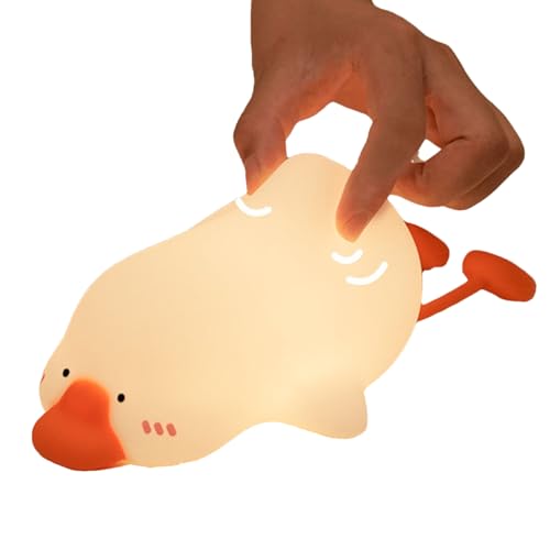 Veilleuse pour bébé et lampe de nuit en silicone canard pour zone de couchage