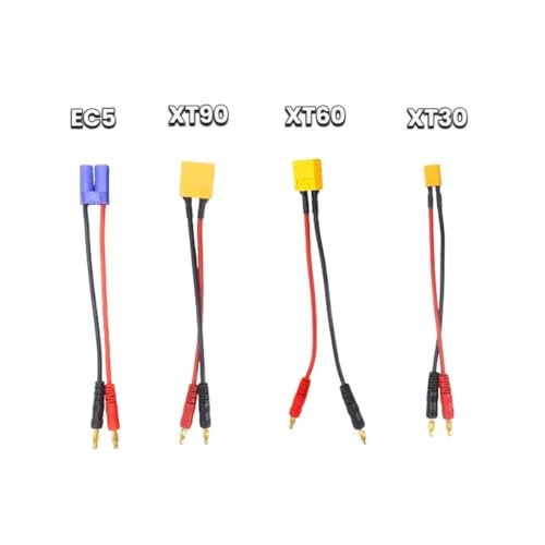 Câble d'Équilibrage Lipo Banane 4.0mm vers EC5 14AWG Haute Densité