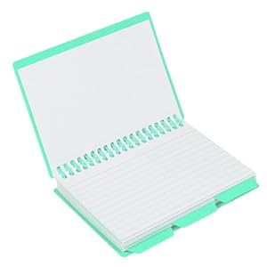 48750 Assorted Spiral Bound Index Card Notebook With Tabs