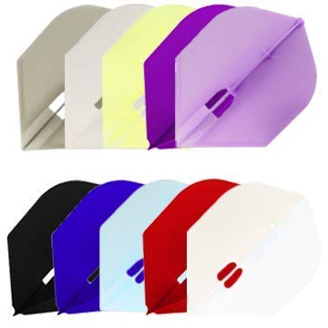 LSTYLE Dart Flights: L5 PRO Rocket Shape - for Soft Tip and Steel Tip Darts - Black