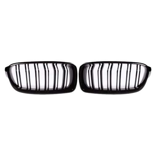 Calandre Double Latte BMW F30 F35 Accessoire Grille de Calandre Avant Noire 320i 330i
