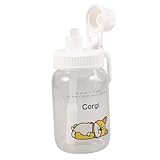 GRIRIW ガラス製ウォーターボトル ストロー なストロー ドリンクマグ ファッショナブルなカップ ヨガ ジム オ​​フィス 学校 旅行用