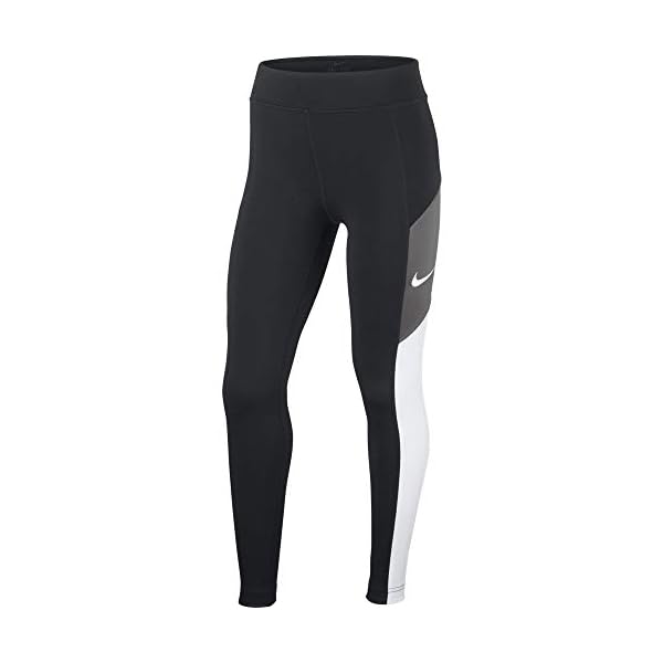 Nike-Girls-Trophy-Tight Nike Girl's Trophy Tight, Black/White/Dark Grey/White, Medium