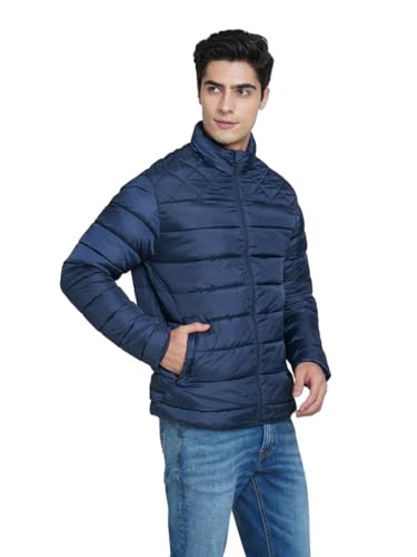 Image of JACK & JONES Men's Polyester Standard Length A-Line Coat