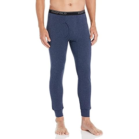 Duofold Men's Mid Weight Double Layer Thermal Pant, Blue Jean, Large Cover