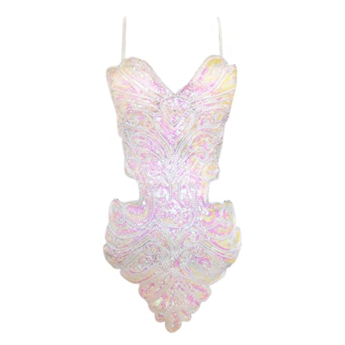 Robe à paillettes dos nu pour femme idéale pour spectacle de danse de salon et tango