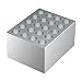4E's USA Dry Bath Incubator Heat Block - Universal Aluminum Block for Vials 20 x 12mm, Slot Size ⌀12.7mm x 30mm Model: TC0401001-76