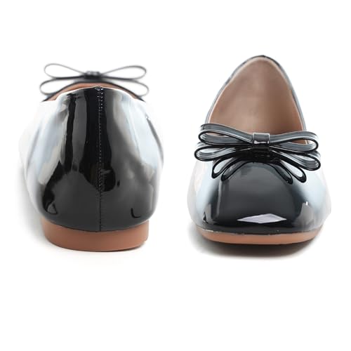Image of Dear Time Women's Casual Foldable Ballet Flats Square Toe Ballerina Flats Shoes Comfortable