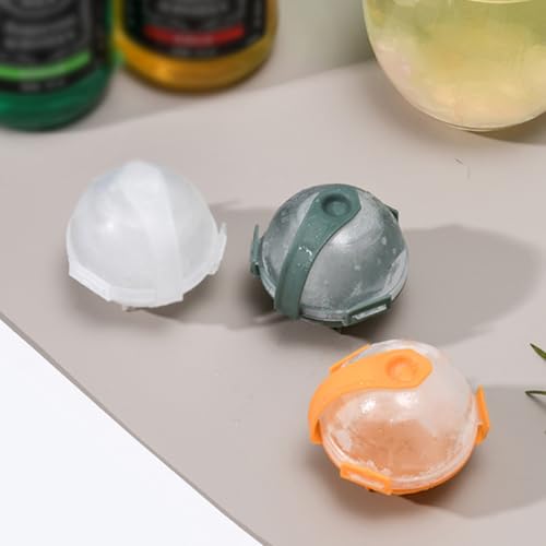 Molde de hielo esférico de plástico naranja 12 pcs miniatura 4