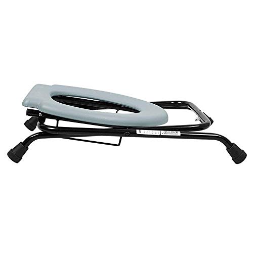 Silla para inodoro para personas mayores, silla de ducha ligera, taburete sólido plegable, silla de baño para mujeres embarazadas miniatura 2