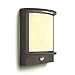 Produktbild PHILIPS LED Wandleuchte mit Sensor 1x12W Anthrazit Gartenlampe Außenleuchte